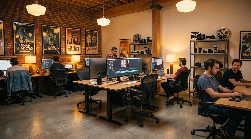 青柠视频官网影视传媒公司办公环境